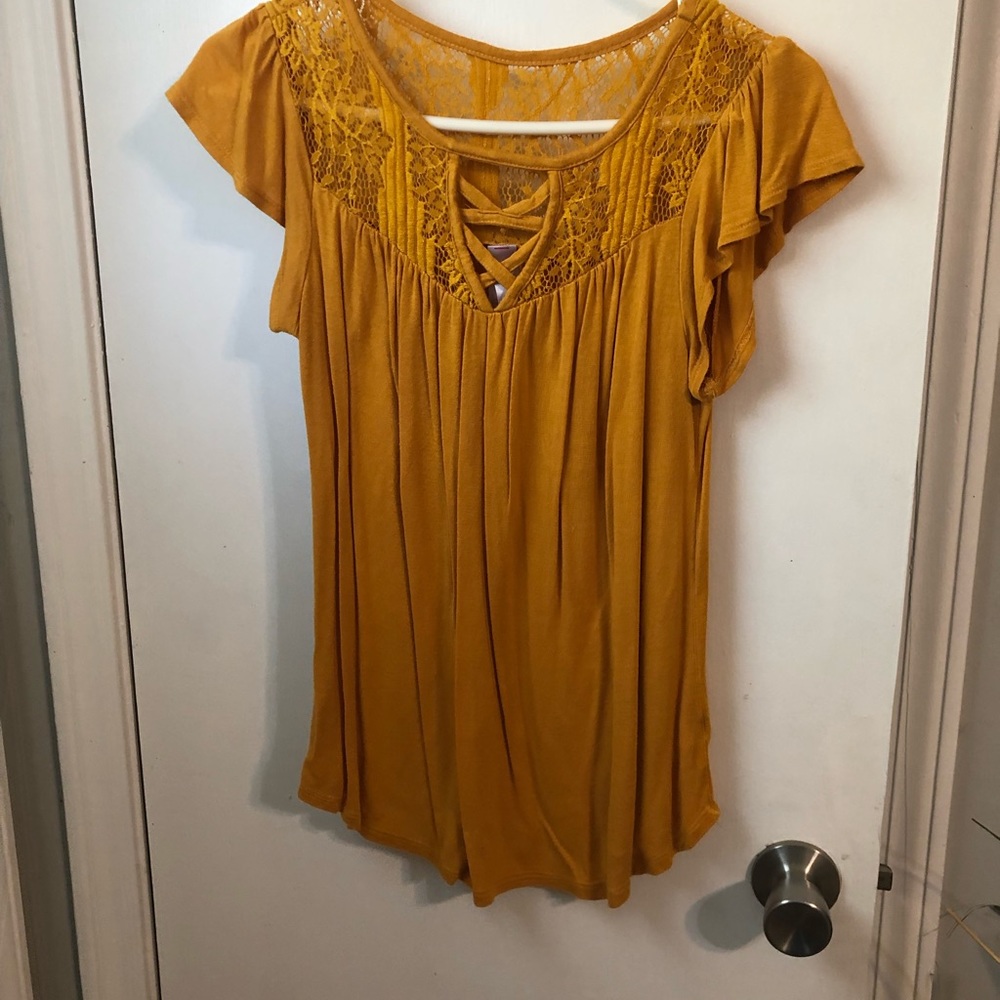 Mustard blouse